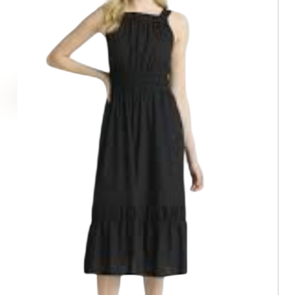Time And Tru Women's Midi Dress Black Size XXL